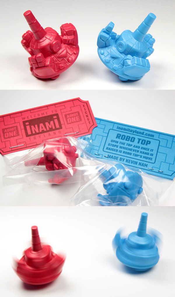 myplasticheart x Kevin Nam "Robo Top" exclusive resin collectible